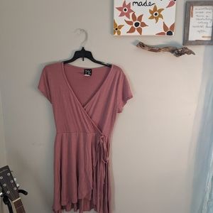 Blush wrap dress